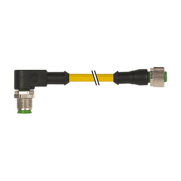Murrelektronik M12 male 0 Degree / M8 female 0 Degree, PVC 3x0.25 bk UL/CSA 2m 7000-40201-0140200 - main
